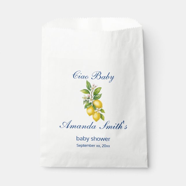 Ciao Baby Shower Geschenktüten Geschenktütchen (Vorderseite)