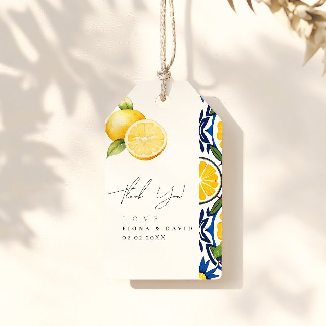 Ciao Baby Shower Lemon thematische Dusche Geschenkanhänger (Von Creator hochgeladen)