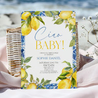 Ciao Baby! Zitronen-Blumen-Mittelmeer-Baby-Party