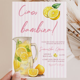Ciao Bambina Lemon Baby Shower Einladung
