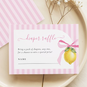 Ciao Bambina Pink Lemon Windel-Raffle-Karte Begleitkarte