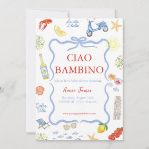 Ciao Bambino Einladung Italiens