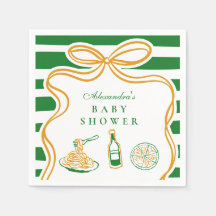 Ciao Bambino Green Italian Baby Shower