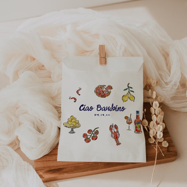 Ciao Bambino Italienische Mediterrane Babydusche Geschenktütchen (Von Creator hochgeladen)
