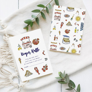 Ciao Bambino   Italienische Sommer-Windel-Raffelka Einladung