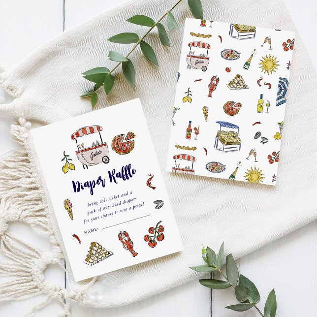 Ciao Bambino | Italienische Sommertaucherkarte Einladung (Von Creator hochgeladen)