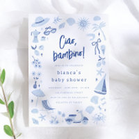 Ciao Bambino Italienischer blauer Junge Baby-Party