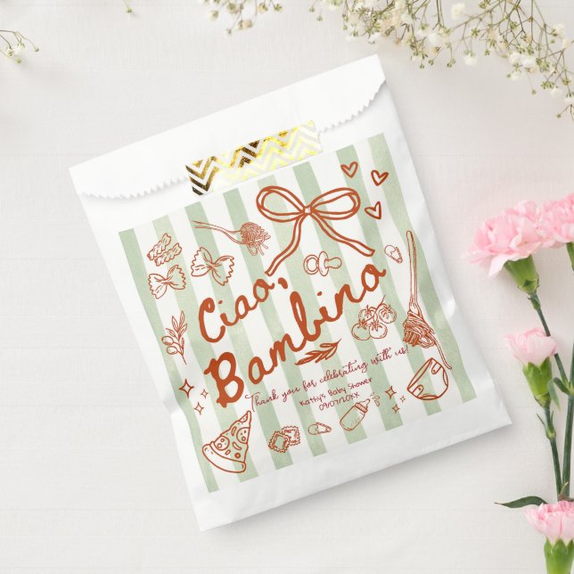 Ciao Bambino (Olivgrün) Geschenktütchen (Versiegelt)