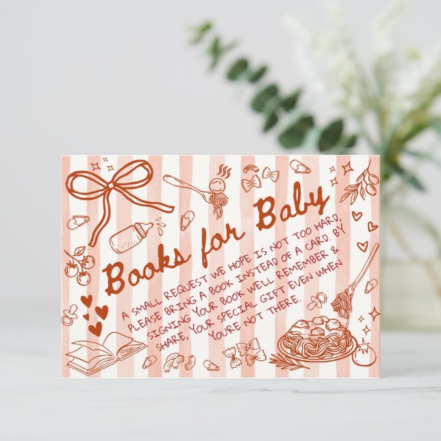 Ciao Bambino Red - Books for Baby  Begleitkarte (Stehend Vorderseite)