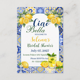 Ciao Bella Bridal Shower Invitation Card Einladung
