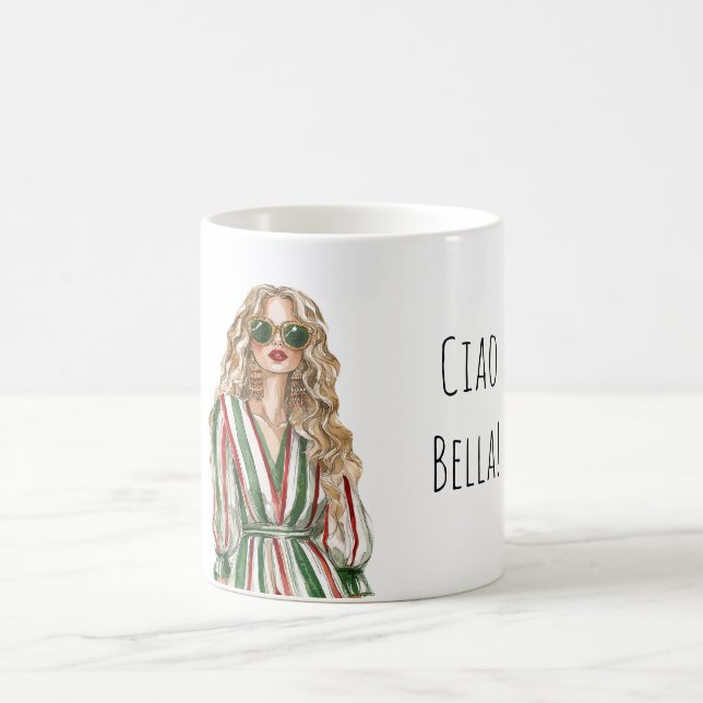 Ciao Bella (hallo schön) Kaffeetasse (Mittel)