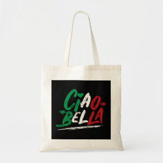 Ciao Bella Italia Flag Hoodie, Italienischer Hoodi Tragetasche