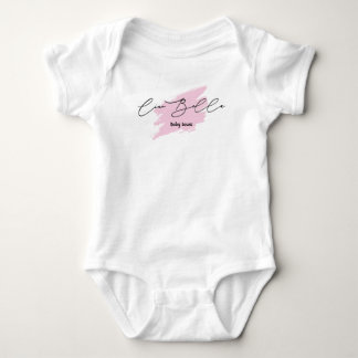 Ciao Bella Italian Brush Stroke Baby Name T - Shir Strampler
