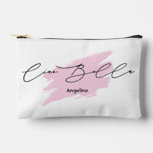 Ciao Bella Italian Brush Stroke Name Makeup Pouch Zubehörtasche