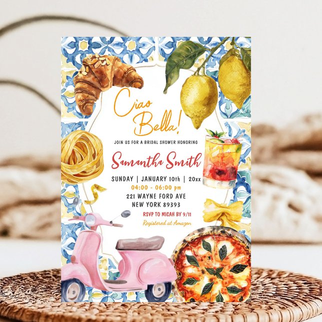 Ciao Bella Italienisches Abendessen Themenabend Br Einladung (Von Creator hochgeladen)