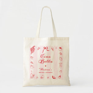 Ciao Bella Italienisches Rotes Brautparty Gefallen Tragetasche