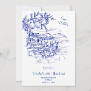 Ciao Bella Junggesellinnenabschied Reiseplan Vorla Einladung