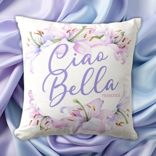 Ciao Bella LiliesIndividualisierte Bridesmaid Gesc Kissen (Von Creator hochgeladen)