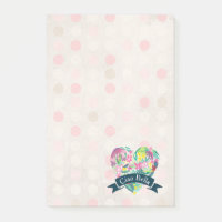 Ciao Bella Niedliches Blumenherz auf rosa Kreise