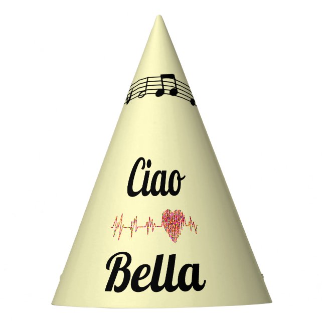 Ciao Bella Party Hat Partyhütchen (Vorderseite)