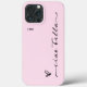 Ciao Bella | Pink Italian Modern Script with Heart Case-Mate iPhone Hülle (Back)