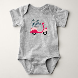 Ciao Bella Vespa Scooter Baby Strampler