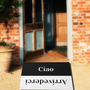 Ciao - Grüße auf Italienisch Fußmatte