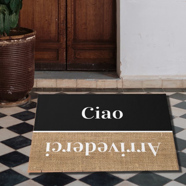 Ciao - Grüße auf Italienisch no4 Doormat Fußmatte (Von Creator hochgeladen)