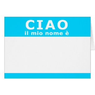 CIAO il mio nome e