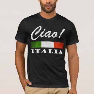Ciao! Italia Tricolore Green White Red Italy Flag T-Shirt