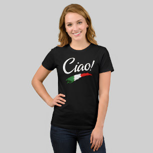 Ciao Italian Flag Stolz Frauen T-Shirt Tri-Blend Shirt