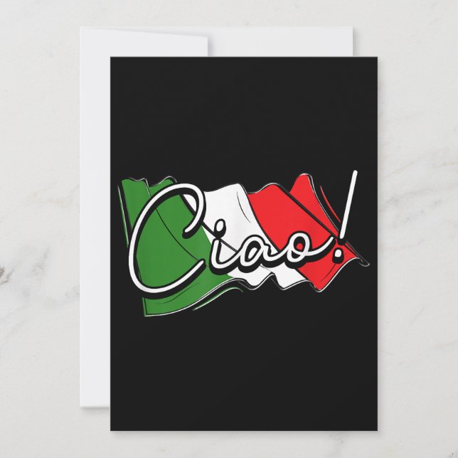 Ciao! - Italienisch und europäisch - Venedig Scoot Einladung (Vorderseite)