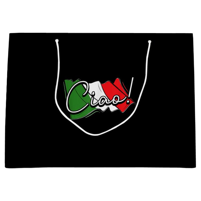 Ciao! - Italienisch und europäisch - Venedig Scoot Große Geschenktüte (Vorderseite)