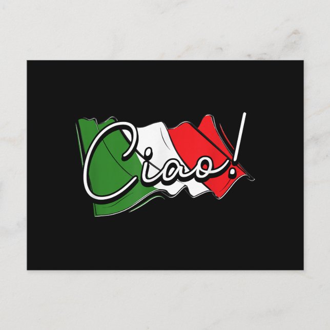 Ciao! - Italienisch und europäisch - Venedig Scoot Postkarte (Vorderseite)