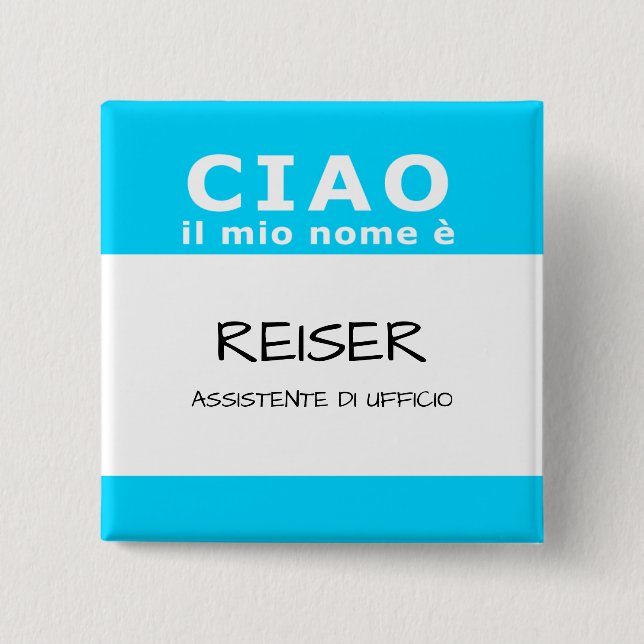 CIAO mein Name ist Button (Vorderseite)