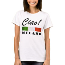 Ciao! Milano Tricolore Italienische Flagge Mailand