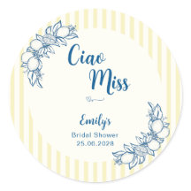Ciao Miss Brautparty-Rundsticker