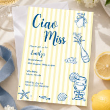 Ciao Miss Einladung zum Brautjunggesellinnenabschi
