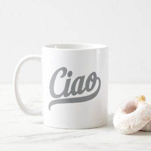 Ciao Script (grau) Kaffeetasse