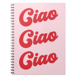 Ciao sich wiederholender Text Notizblock