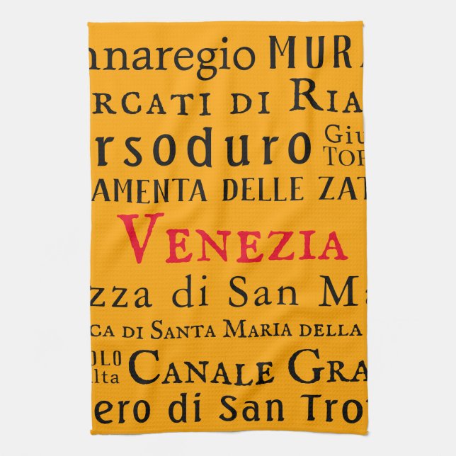 Ciao Venezia! Geschirrtuch (Vertikal)