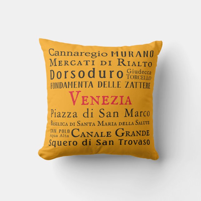 Ciao Venezia! Kissen (Vorderseite)