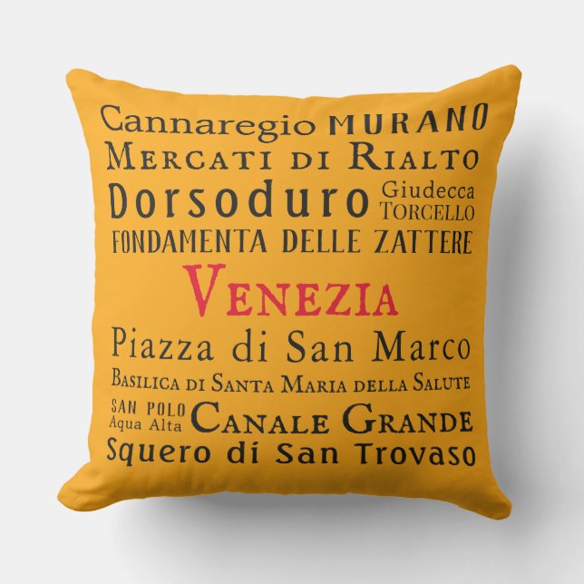 Ciao Venezia! Kissen (Vorderseite)