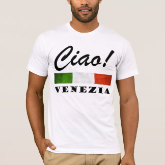 Ciao! Venezia Tricolore italienische Flagge T-Shirt