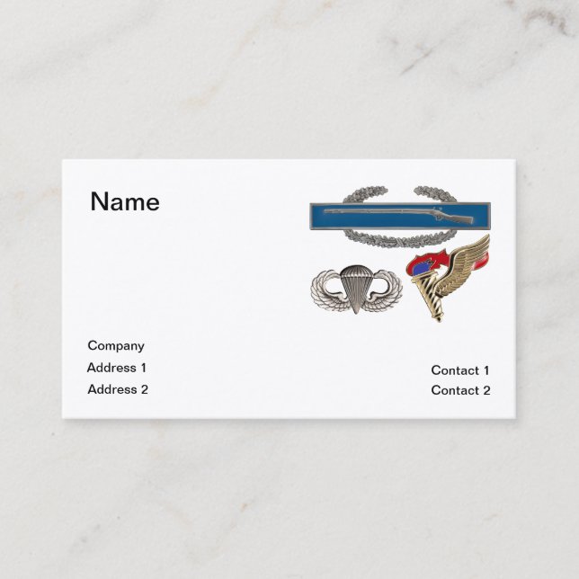 CIB Im Flugzeug Pathfinder Visitenkarte (Vorderseite)