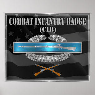 CIB Kampf Infanterie Abzeichen Poster