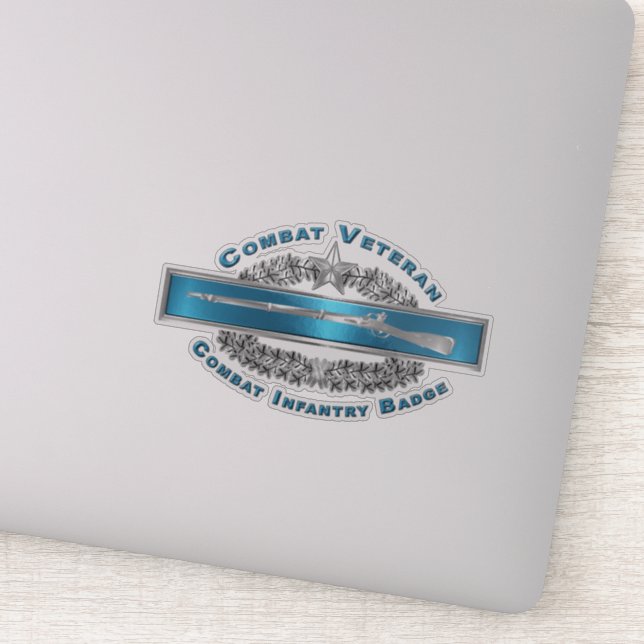 CIB Star Combat Veteran Combat Infantryman Abzeich Aufkleber (Detail)