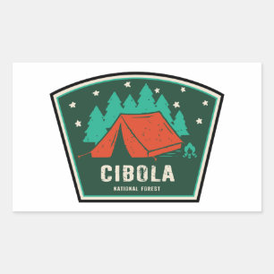 Cibola-Camping Rechteckiger Aufkleber