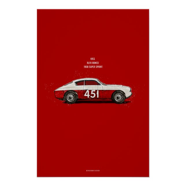 CiC Alfa Romeo 1900 Super Sprint Poster (Vorderseite)