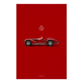 CiC Alfa Romeo 8C Poster